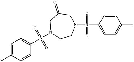 6H-1,4-Diazepin-6-one, hexahydro-1,4-bis[(4-methylphenyl)sulfonyl]- Structure