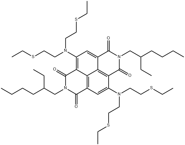 2043039-68-3 4,9-双(双(2-(乙硫基)乙基)氨基)-2,7-双(2-乙基己基)苯并[LMN][3,8]菲咯啉-1,3,6,8-(2H,7H)四酮