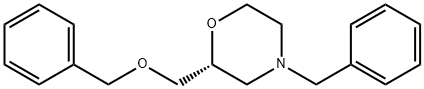 Morpholine, 2-[(phenylmethoxy)methyl]-4-(phenylmethyl)-, (2R)- Structure