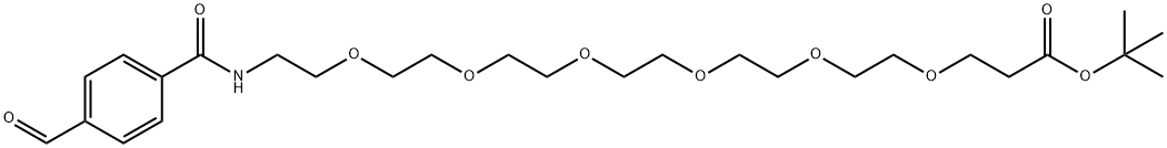 CHO-PH-PEG6-COOTBU, 2055013-49-3, 结构式