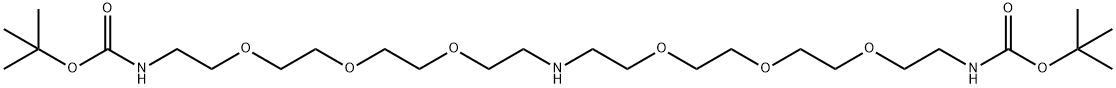 NH-(PEG3-Boc)2, 2055024-51-4, 结构式