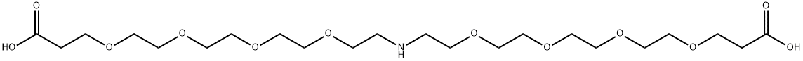 NH-(PEG4-acid)2 Struktur