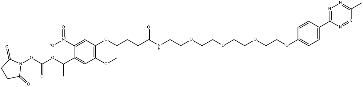 PC Methyltetrazine-PEG4-NHS carbonate ester, 2055736-28-0, 结构式