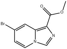 Imidazo[1,5-a]pyridine-1-carboxylic acid, 7-bromo-, methyl ester Struktur