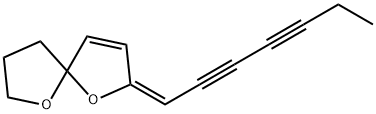 1,6-Dioxaspiro[4.4]non-3-ene, 2-(2,4-heptadiyn-1-ylidene)-, (2E)- 结构式