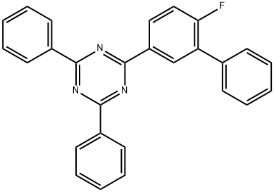 2-(6-氟-[[1,1'-联苯]-3-基)-4,6-二苯基-1,3,5-三嗪 结构式