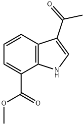 methyl 3-acetyl-1H-indole-7-carboxylate Structure