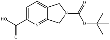 6-[(tert-butoxy)carbonyl]-5H,6H,7H-pyrrolo[3,4-b]p
yridine-2-carboxylic acid Structure
