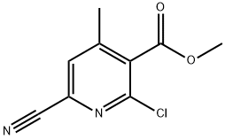 methyl 2-chloro-6-cyano-4-methylnicotinate|