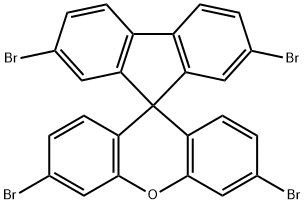 2,3',6',7-四溴螺[芴-9,9'-氧杂蒽] 结构式