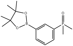 Phosphine oxide, dimethyl[3-(4,4,5,5-tetramethyl-1,3,2-dioxaborolan-2-yl)phenyl]- Struktur