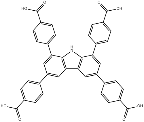 Benzoic acid, 4-[1,6,8-tris(4-carboxyphenyl)-9H-carbazol-3-y