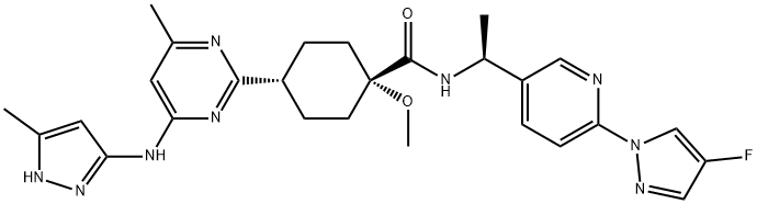 cis-Pralsetinib hydrochloride (cis-BLU-667 hydrochloride),2097132-93-7,结构式