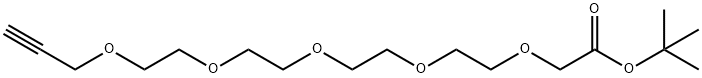 Propargyl-PEG5-CH2CO2tBu Structure