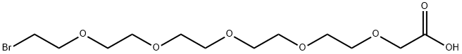 Br-PEG5-CH2COOH, 2098982-48-8, 结构式