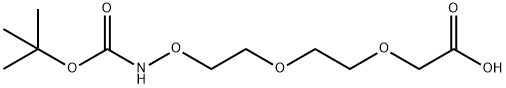 t-Boc-Aminooxy-PEG2-CH2CO2H, 2098983-14-1, 结构式