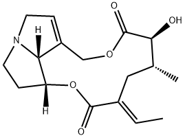 (15E)-12β-Hydroxy-18-norsenecionan-11,16-dione Structure