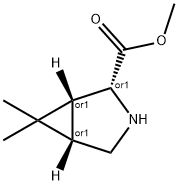 REL-(1R,2R,5S)-6,6-二甲基-3-氮杂双环[3.1.0]己烷-2-羧酸甲酯 结构式