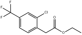 2-氯-4-三氟甲基苯乙酸乙酯 结构式