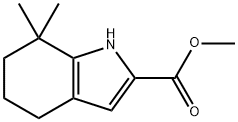 methyl
7,7-dimethyl-4,5,6,7-tetrahydro-1H-indole-2-carbo
xylate Structure