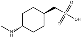 trans-4-(methylamino)cyclohexyl)methanesulfonic acid Struktur