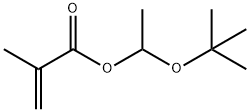 2-Propenoic acid, 2-methyl-, 1-(1,1-dimethylethoxy)ethyl ester Struktur