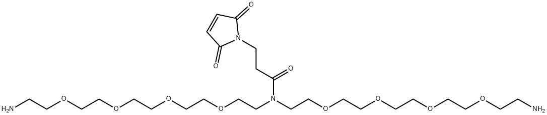 N-Mal-N-bis(PEG4-amine) TFA salt Struktur