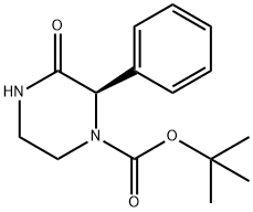 (R)-tert-butyl 3-oxo-2-phenylpiperazine-1-carboxylate Structure