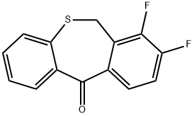 7,8-ジフルオロジベンゾ[b,e]チエピン-11(6H)-オン 化学構造式