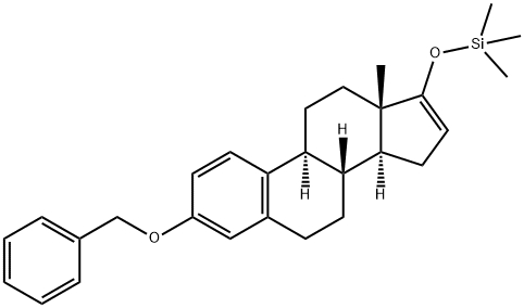 Estra-1,3,5(10),16-tetraene, 3-(phenylmethoxy)-17-[(trimethylsilyl)oxy]- Structure
