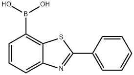Boronic acid, B-(2-phenyl-7-benzothiazolyl)- Structure