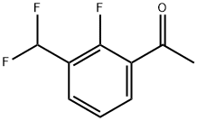 1-(3-(二氟甲基)-2-氟苯基)乙酮, 2139441-40-8, 结构式