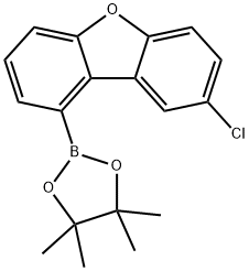 Dibenzofuran, 8-chloro-1-(4,4,5,5-tetramethyl-1,3,2-dioxaborolan-2-yl)- 化学構造式