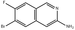 6-溴-7-氟异喹啉-3-胺, 2143040-28-0, 结构式