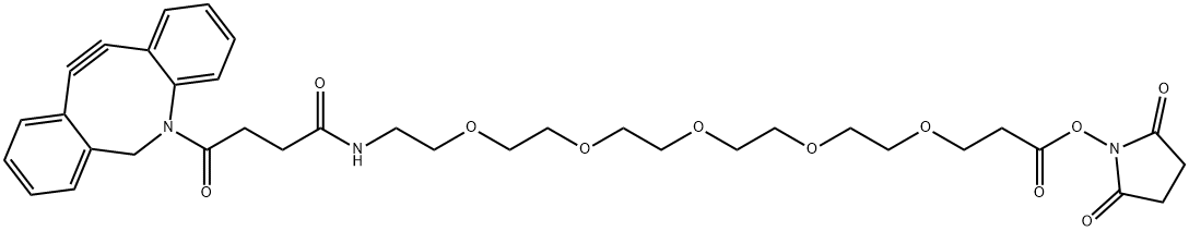 DBCO-PEG5-NHS ester Structure