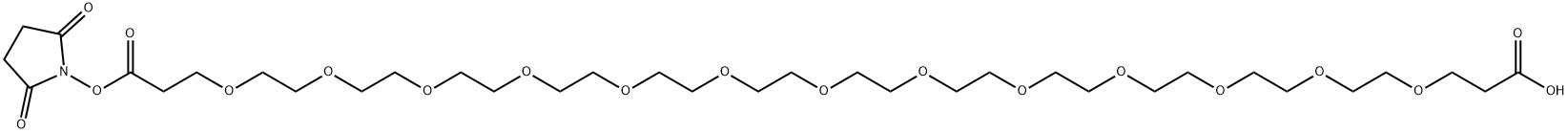 Acid-peg13-nhs ester, 2152679-62-2, 结构式