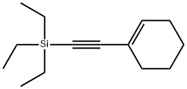 Cyclohexene, 1-[2-(triethylsilyl)ethynyl]- Struktur