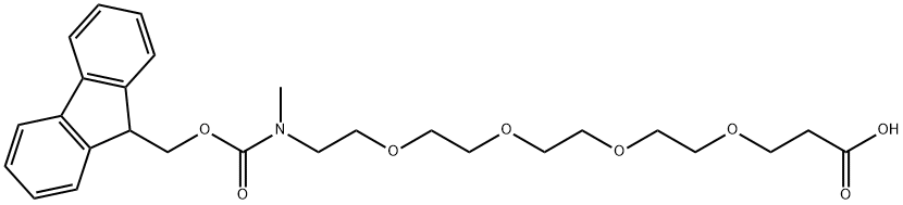 Fmoc-NMe-PEG4-acid 结构式