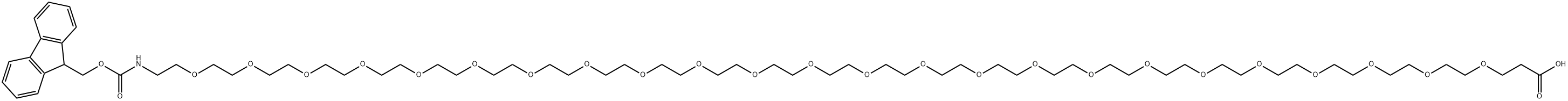 N-芴甲氧羰基-二十四聚乙二醇-羧酸, 2170484-59-8, 结构式
