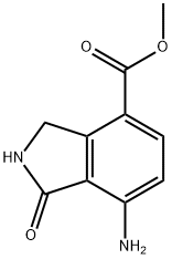 1H-Isoindole-4-carboxylic acid, 7-amino-2,3-dihydro-1-oxo-, methyl ester Struktur