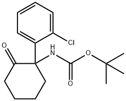 1(2氯苯基2氧代环己基氨基甲酸叔丁酯(2177263-88-4),2177263-88-4,结构式