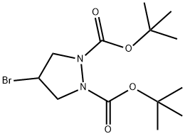di-tert-butyl 4-bromopyrazolidine-1,2-dicarboxylate(WX191440), 2177263-94-2, 结构式