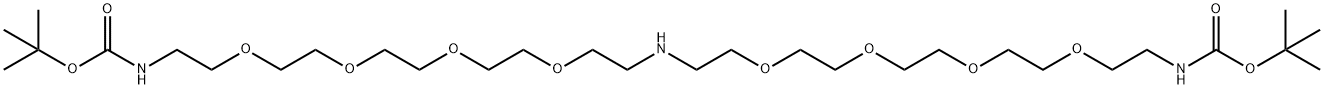 NH-bis(PEG4-Boc) Structure