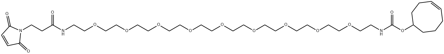 反式环辛烯-九聚乙二醇-马来酰亚胺,2183440-37-9,结构式