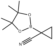Cyclopropanecarbonitrile, 1-(4,4,5,5-tetramethyl-1,3,2-dioxaborolan-2-yl)- 结构式