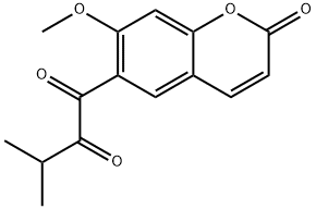 6-(3-Methyl-2-oxobutyroyl)-7-methoxycoumarin, 2188162-96-9, 结构式