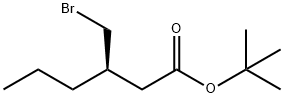 Hexanoic acid, 3-(bromomethyl)-, 1,1-dimethylethyl ester, (3R)- Structure