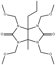 Imidazo[4,5-d]imidazole-2,5(1H,3H)-dione,-tetrahydro-1,3,4,6-tetrakis(methoxymethyl)-3a-methyl-6a-propyl Structure