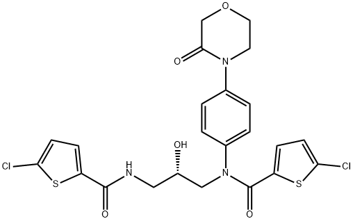 (S)-5-chloro-N-(3-(5-chlorothiophene-2-carboxamido)-2- hydroxypropyl)-N-(4-(3-oxomorpholino)phenyl)thiophene-2- carboxamide|利伐沙班杂质12