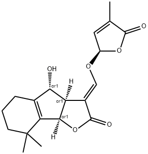 220493-64-1 2H-Indeno[1,2-b]furan-2-one, 3-[[[(2R)-2,5-dihydro-4-methyl-5-oxo-2-furanyl]oxy]methylene]-3,3a,4,5,6,7,8,8b-octahydro-4-hydroxy-8,8-dimethyl-, (3E,3aR,4R,8bR)-rel-